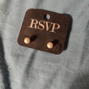 RSVP Pearl Stud Earrings